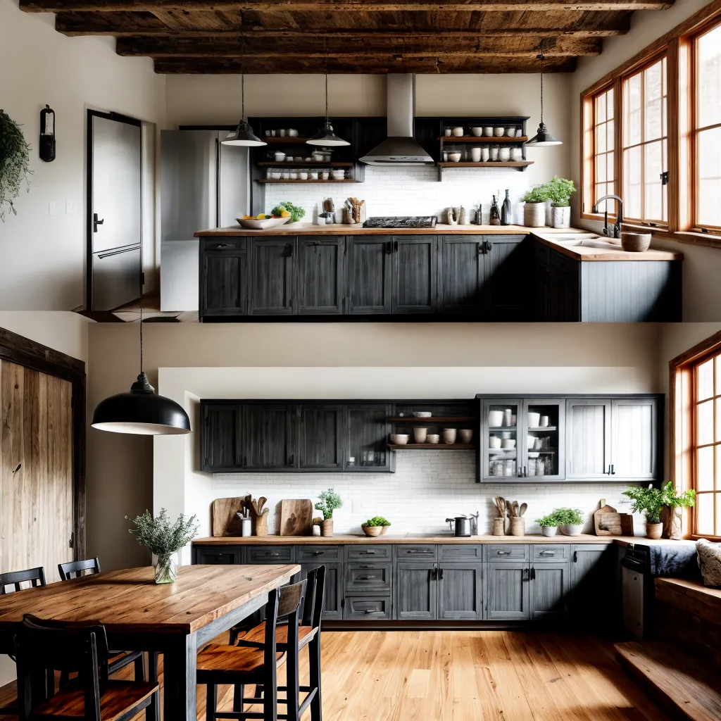 mesa madeira rustica cozinha casa campo