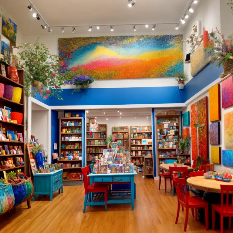 Decoração para lojas de arte e artesanato
