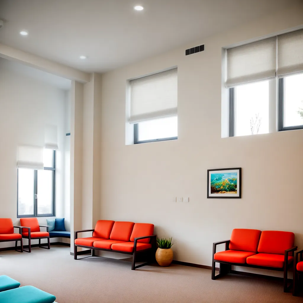 sala espera fisioterapia moderna