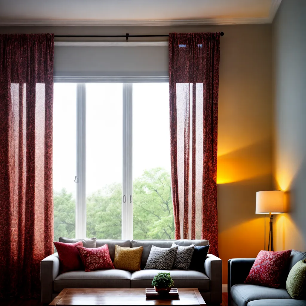 sala estar janelas cortinas florais 9