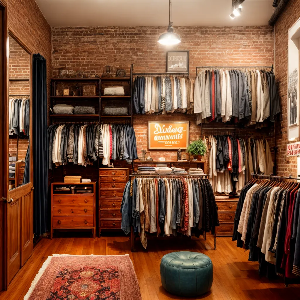loja roupas vintage ambiente acolhedor 3