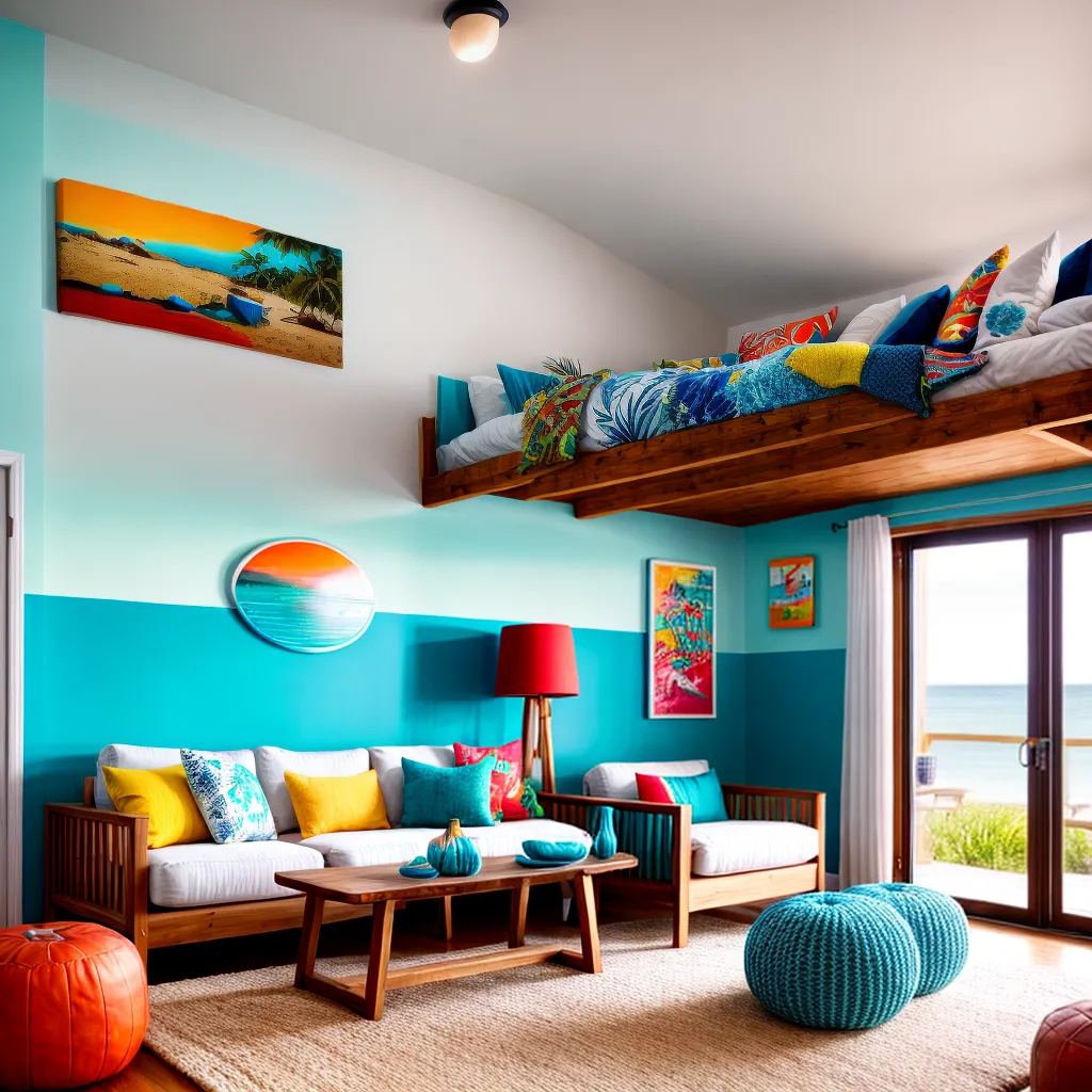 Decoração para casas de praia com decoração estilo surfista