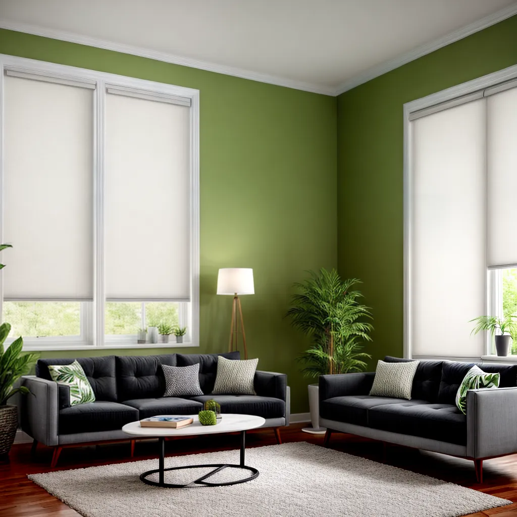 sala estar janelas folhas verdes