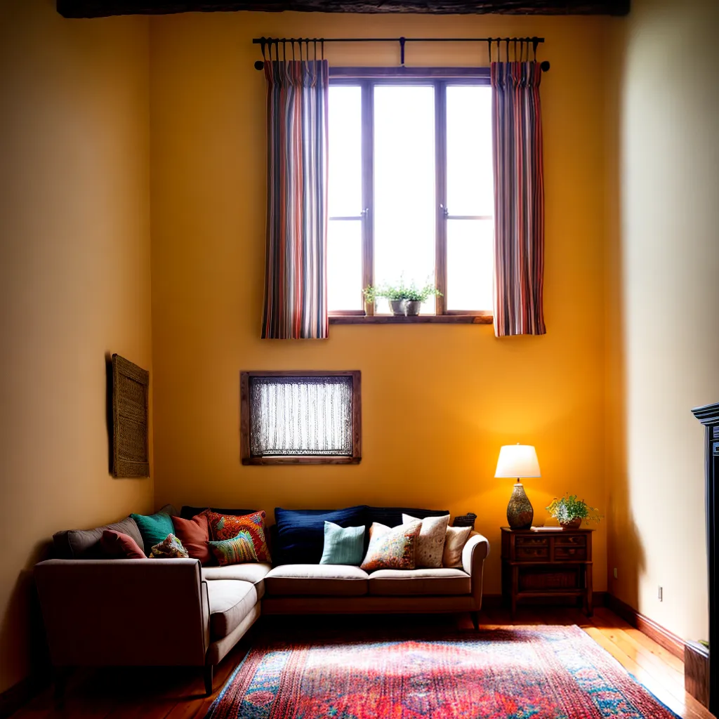 sala boho rustica casa campo