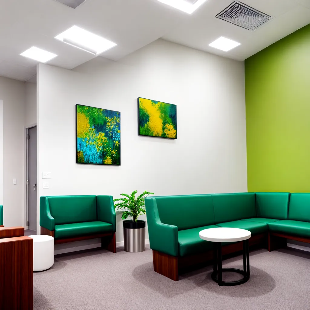 sala espera clinica dermatologia moderna