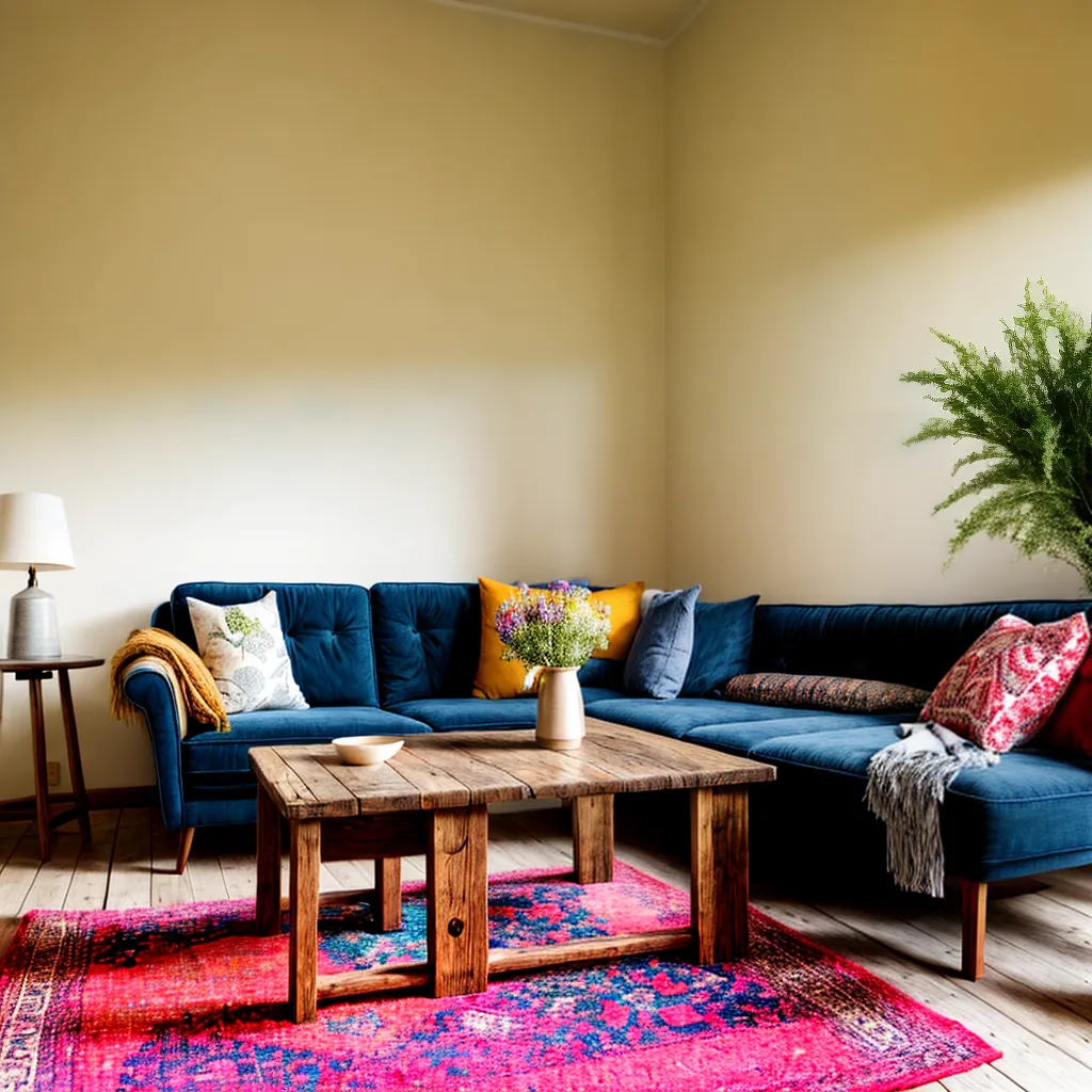 sala estar casa campo flores madeira