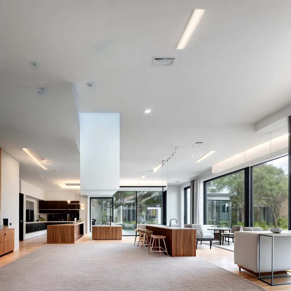 showroom moveis modernos iluminado
