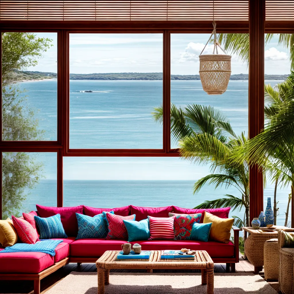 casa praia decoracao boho