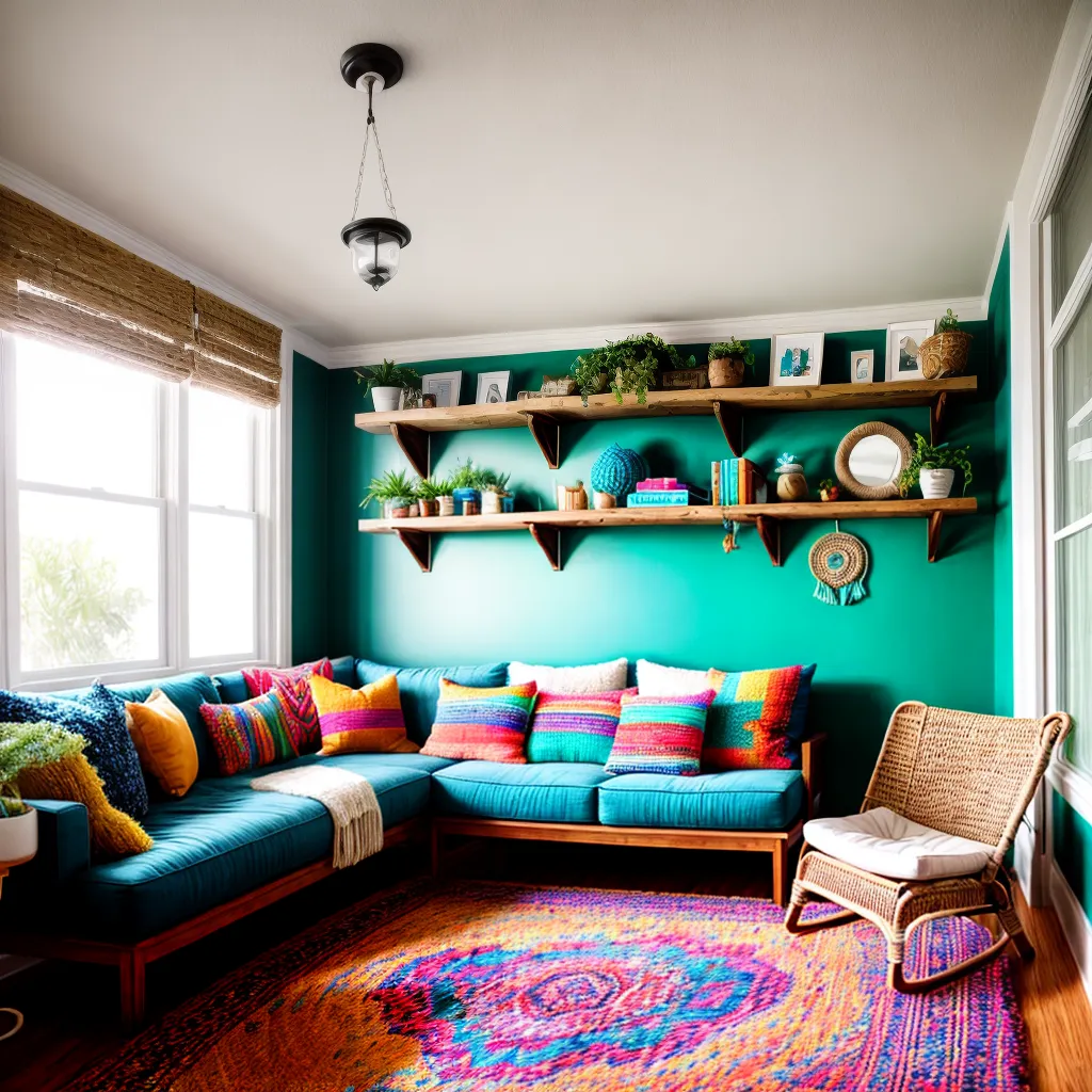 sala praia decoracao boho