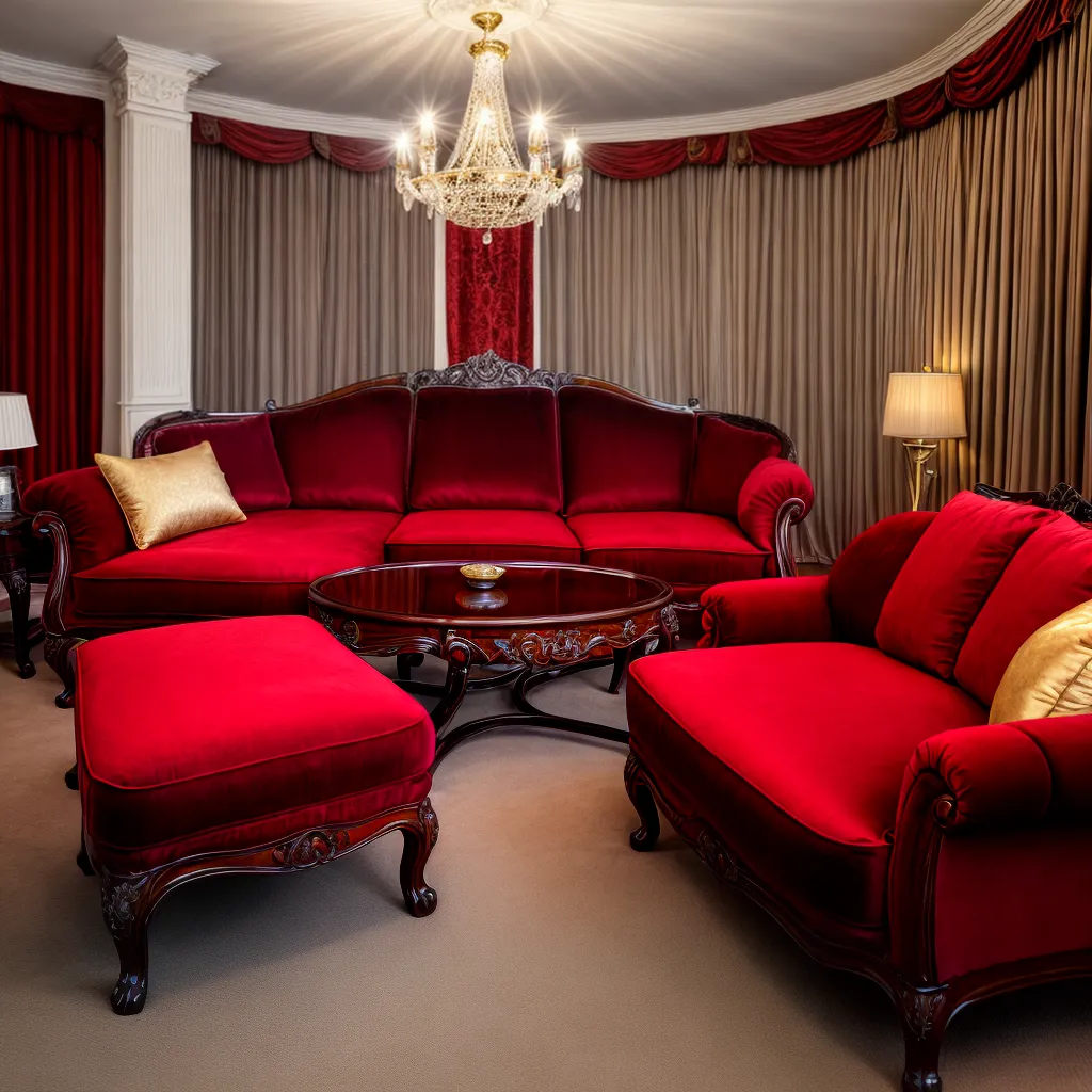 sala estar sofa veludo lustre classico