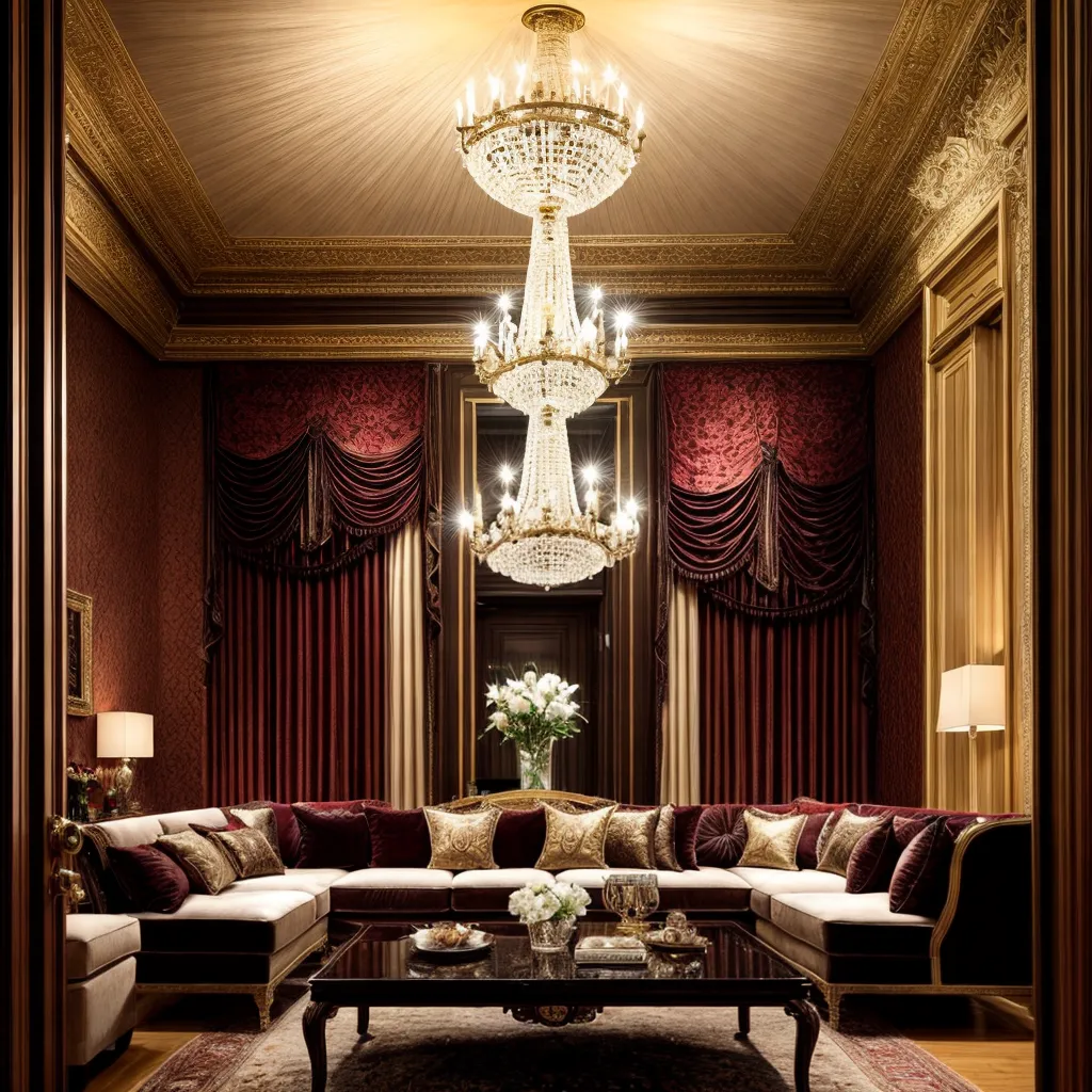 sala luxuosa moveis classicos opulencia