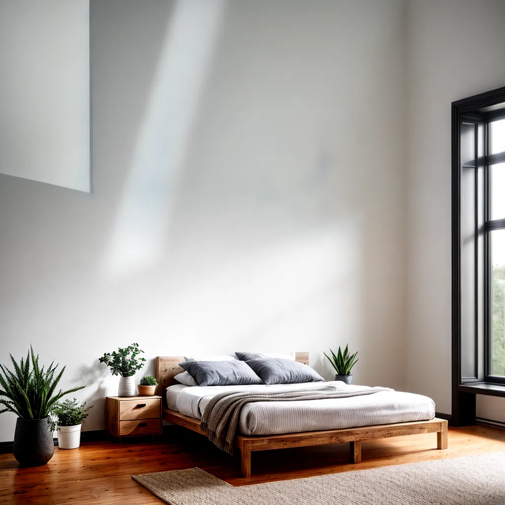casa campo quarto minimalista sereno