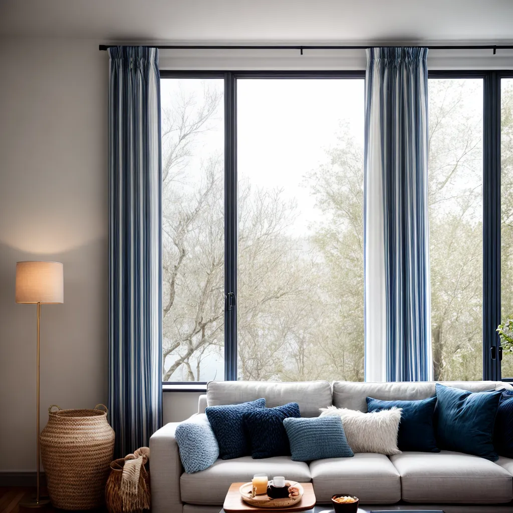 Como usar cortinas com estampa de ondas na decoração