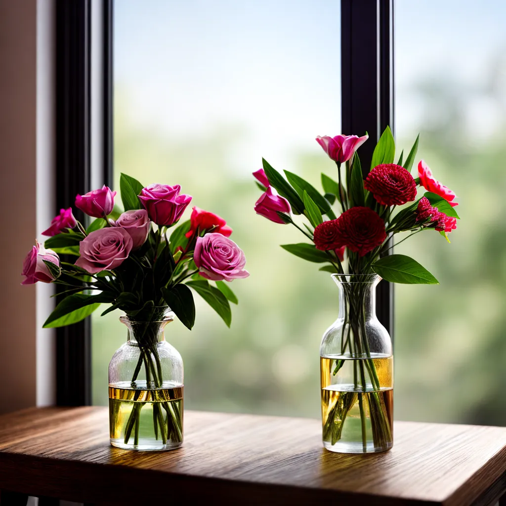 vaso vidro fosco flores ambiente sereno
