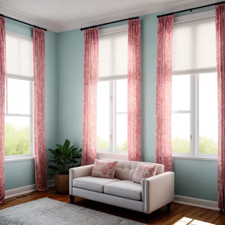 Como usar persianas com estampa de flores em tons pastel na decoração