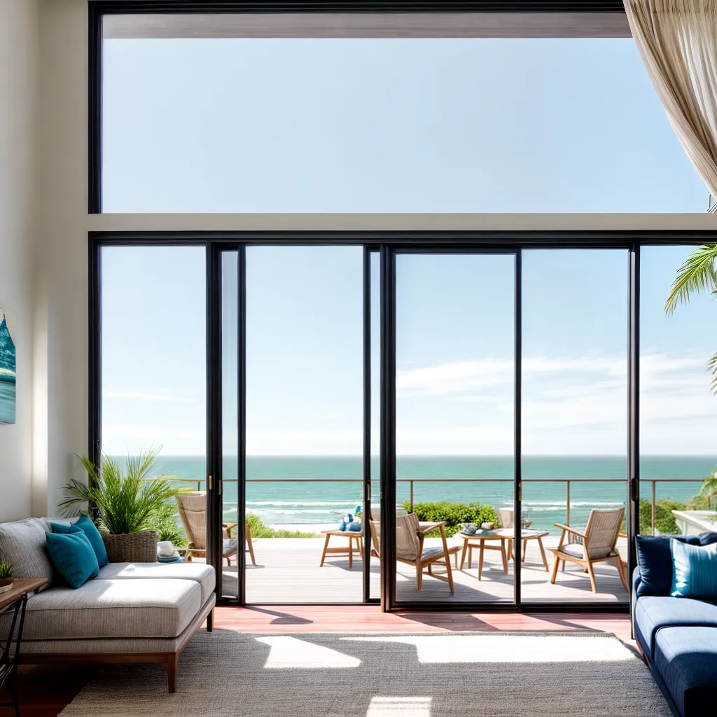 sala estar casa praia decoracao costeira