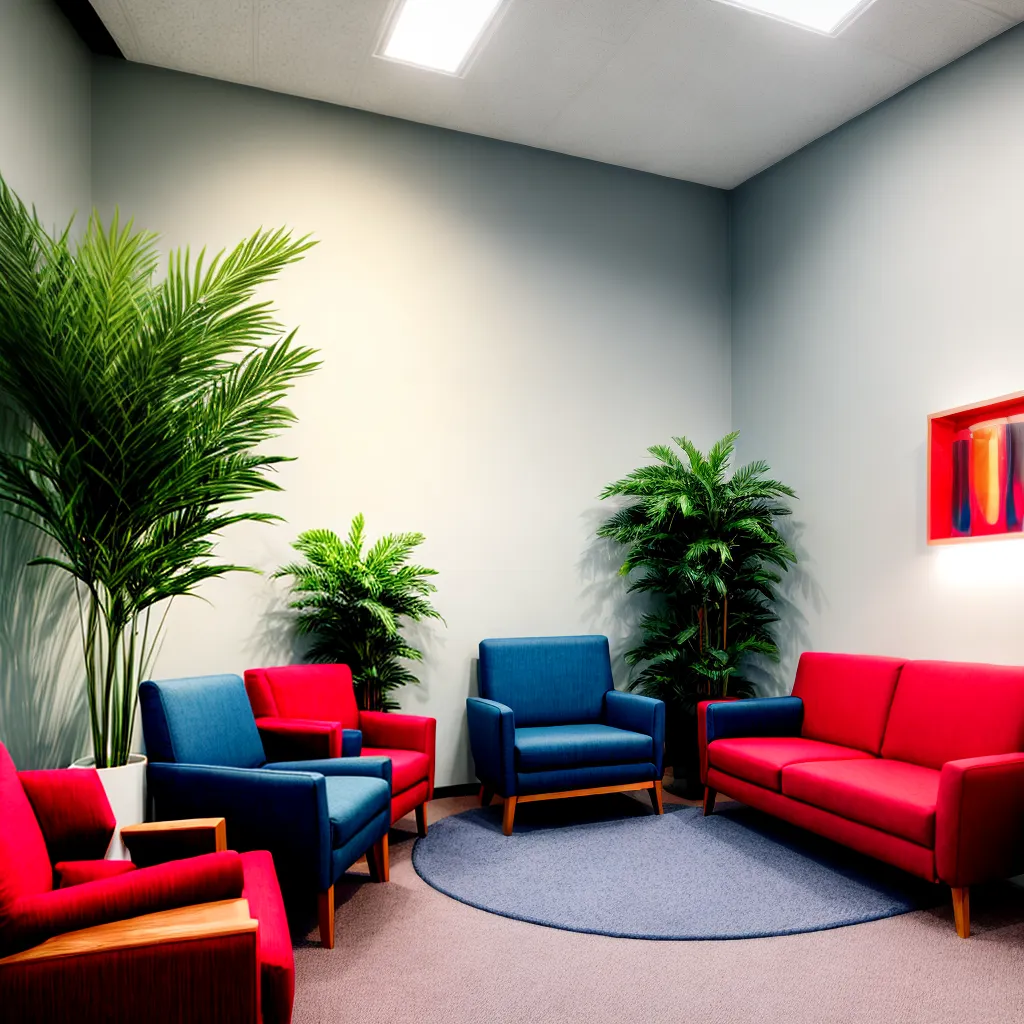 sala espera clinica nutricao acolhedora