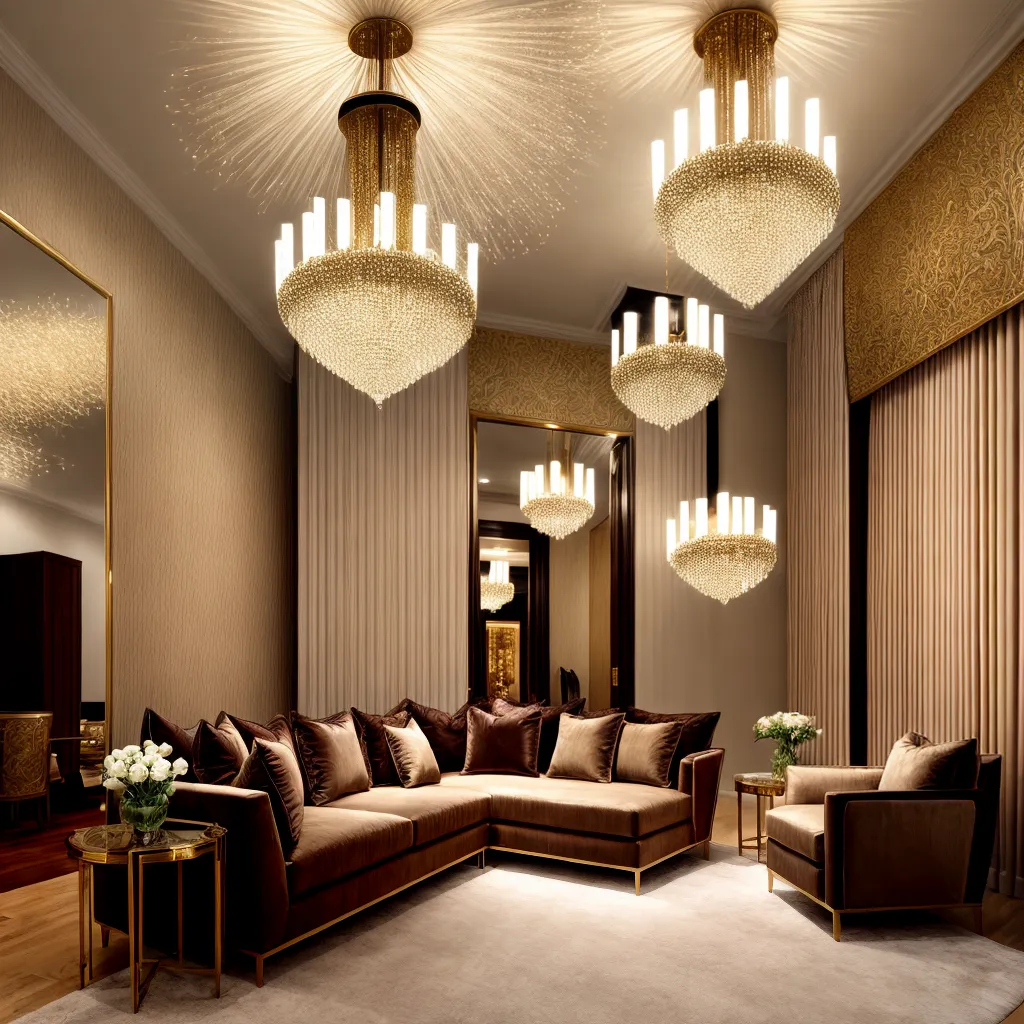 loja decoracao luxuosa chandeliers moveis