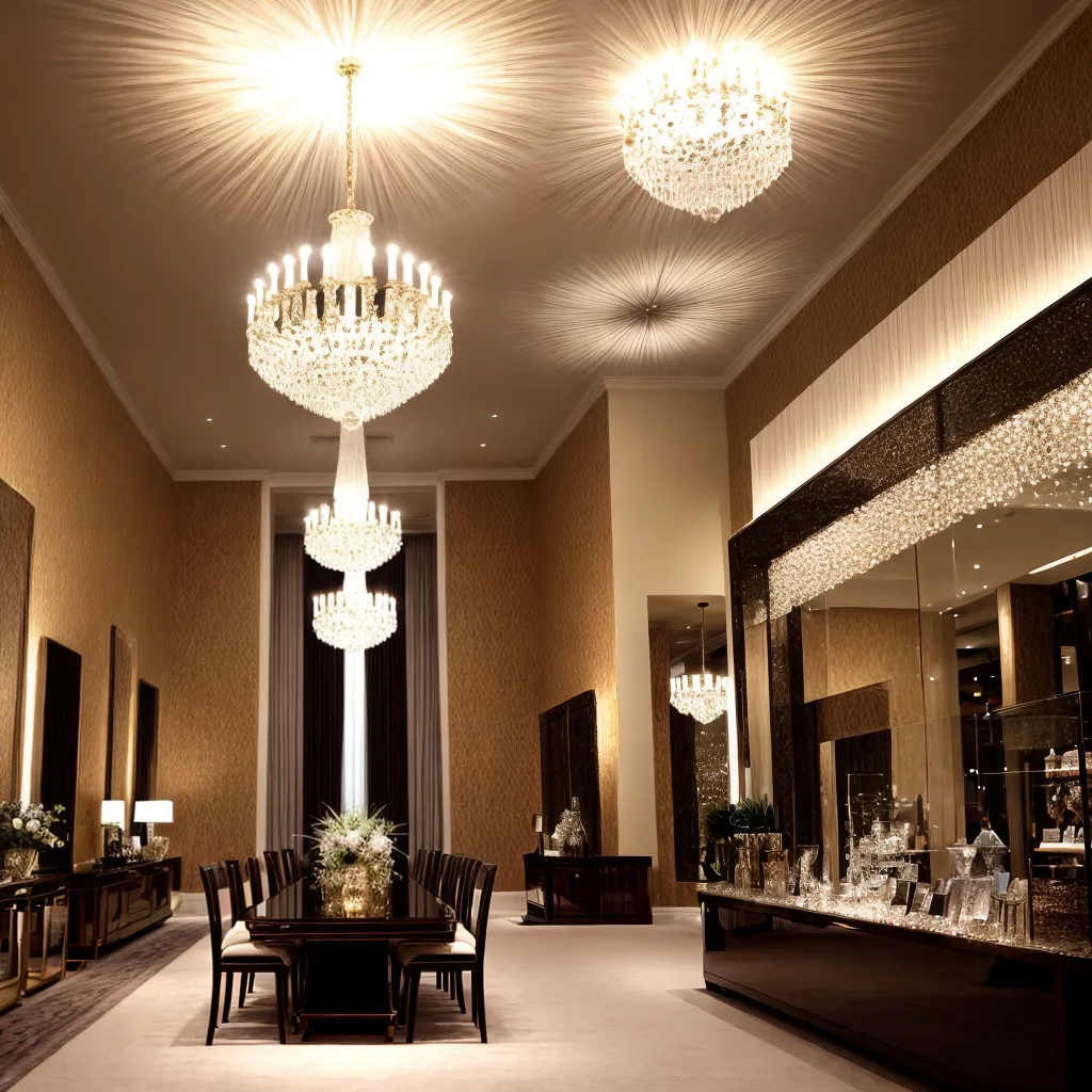 lustre luxuoso loja decoracao glamour