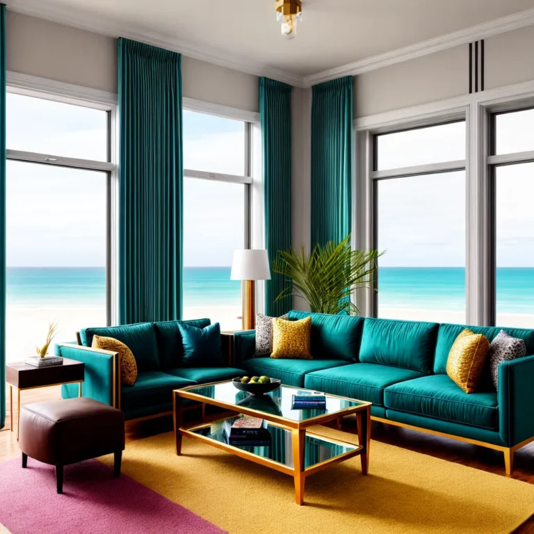 Decoração para casas de praia com decoração estilo art déco