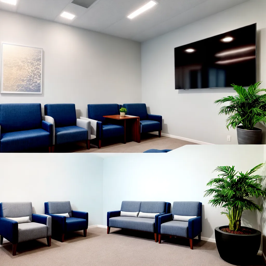 sala espera clinica ortopedica moderna