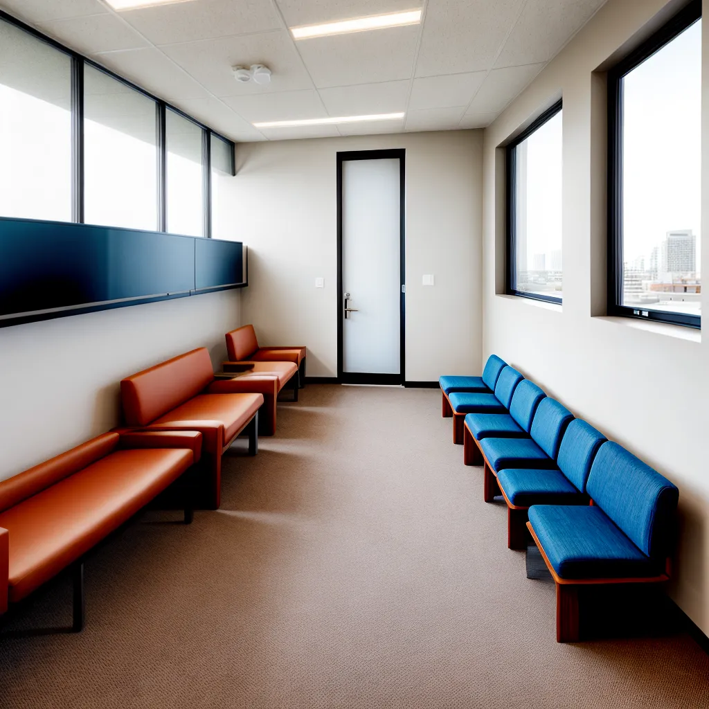 sala espera moderna clinica ortopedica