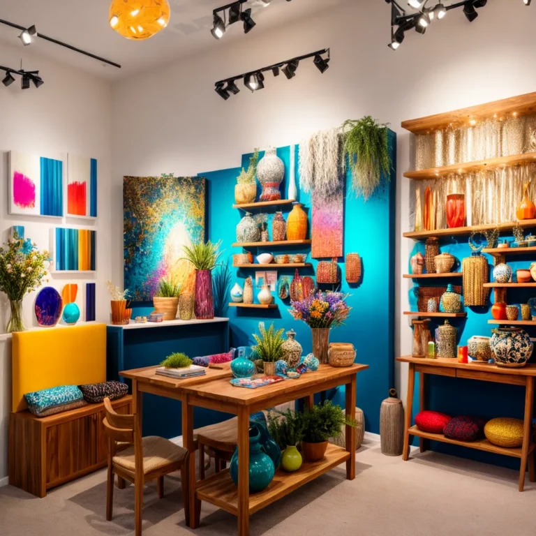 Decoração para lojas de objetos de decoração com design autoral