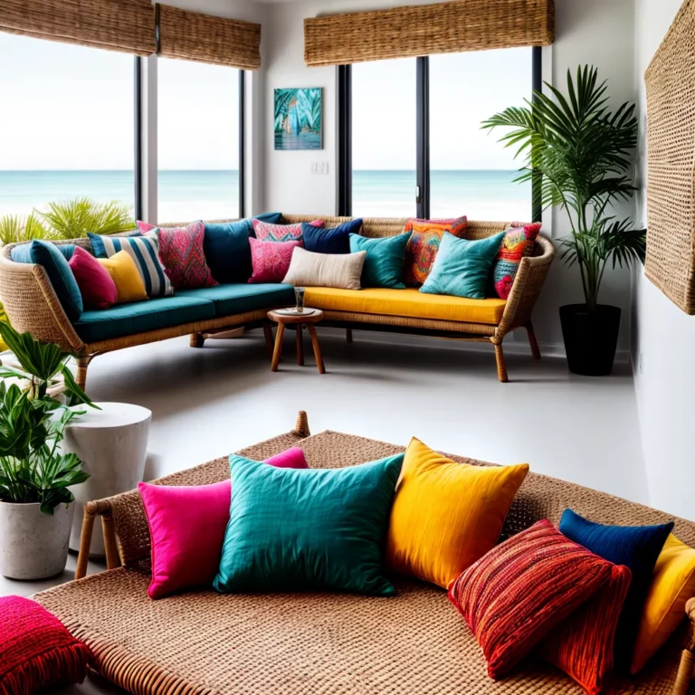Decoração para casas de praia com decoração estilo boho chique
