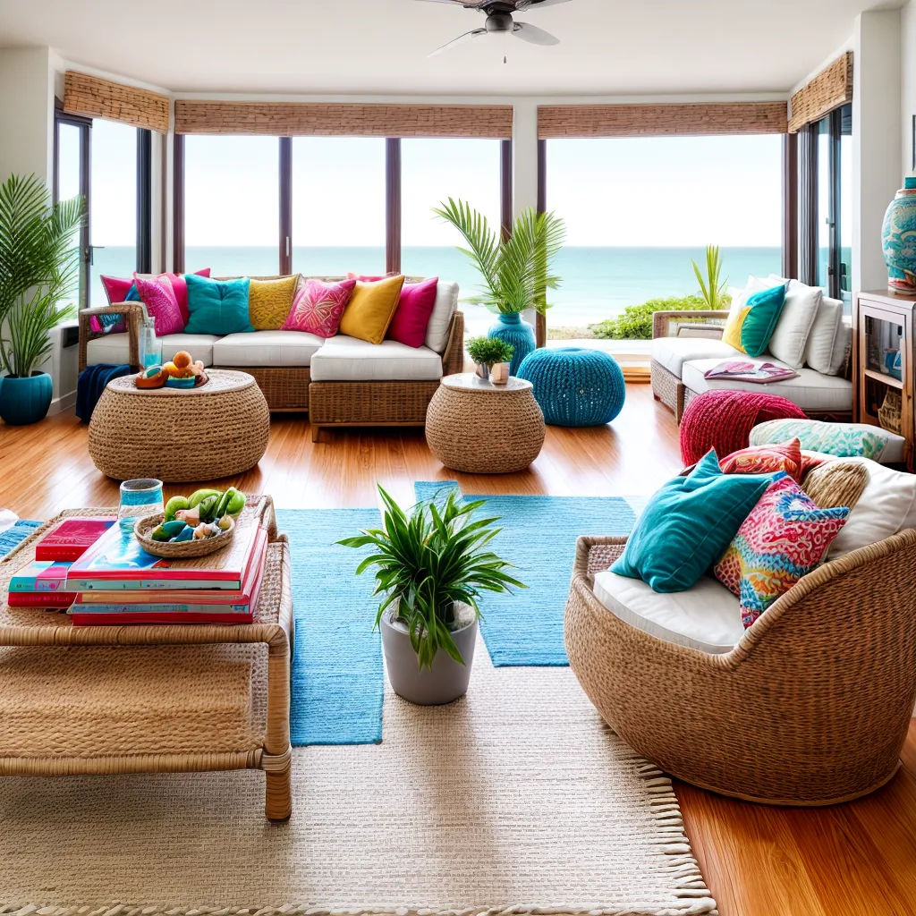sala praia boho decoracao 1