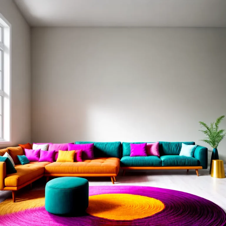 Como usar tapetes de couro em tons vibrantes na decoração