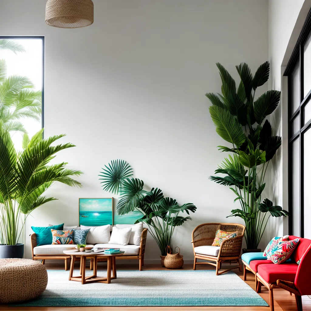 casa praia decoracao tropical chic