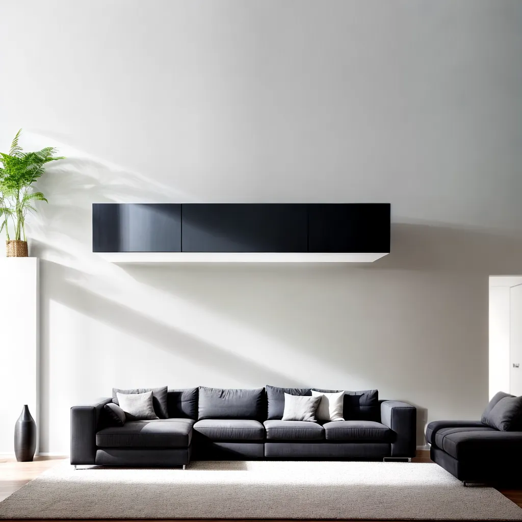sala minimalista moderna mobiliario retail