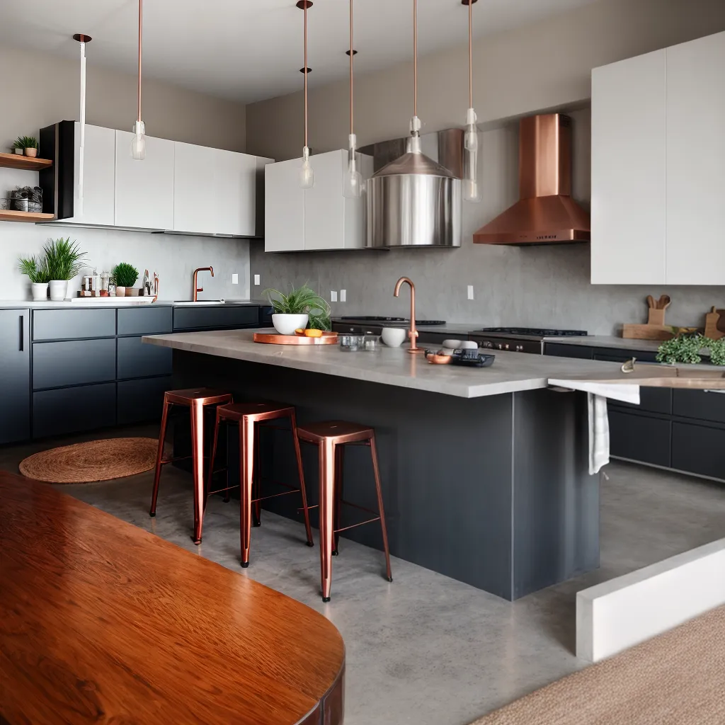 Cozinhas em estilo industrial: materiais e acessórios