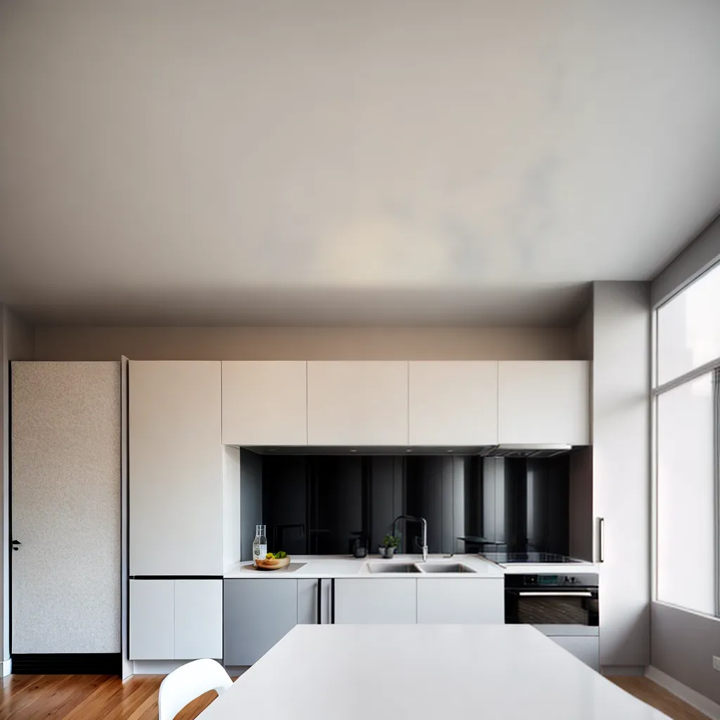 cozinha moderna limpa luminosa