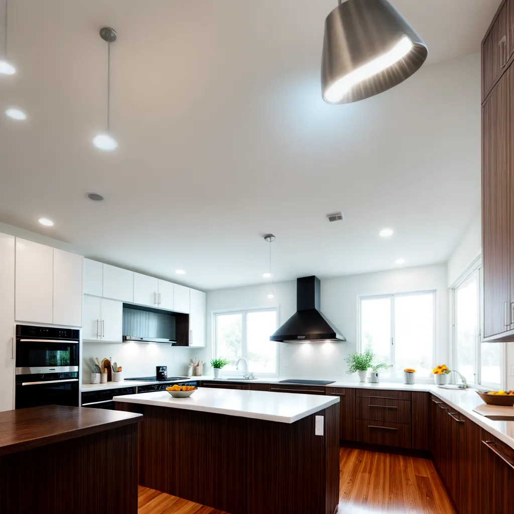 cozinha moderna iluminacao ambiente