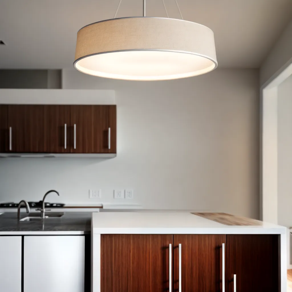 cozinha iluminada pendente recessos
