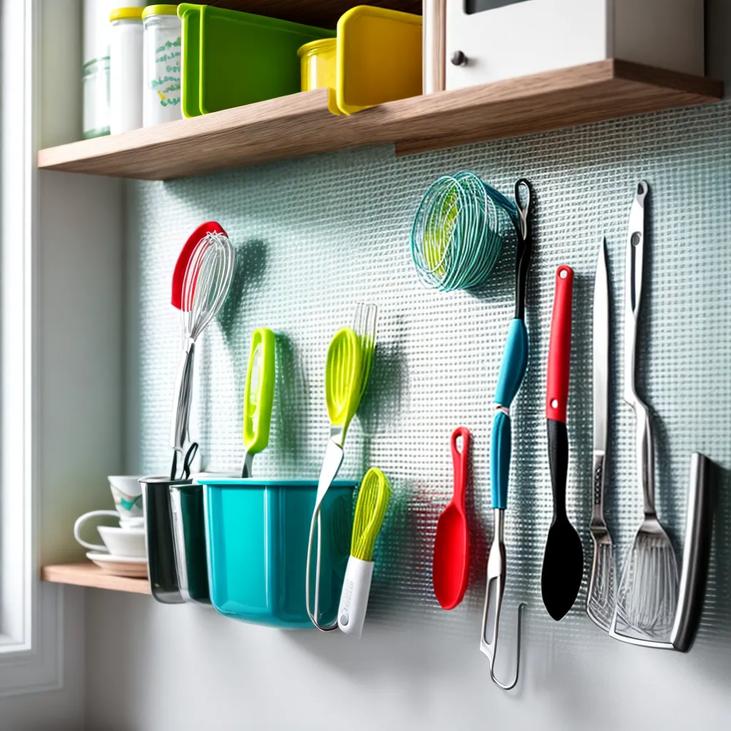 cozinha organizada utensilios armazenamento