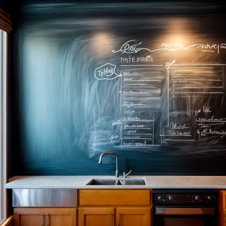 Decoração de cozinhas com paredes de lousa