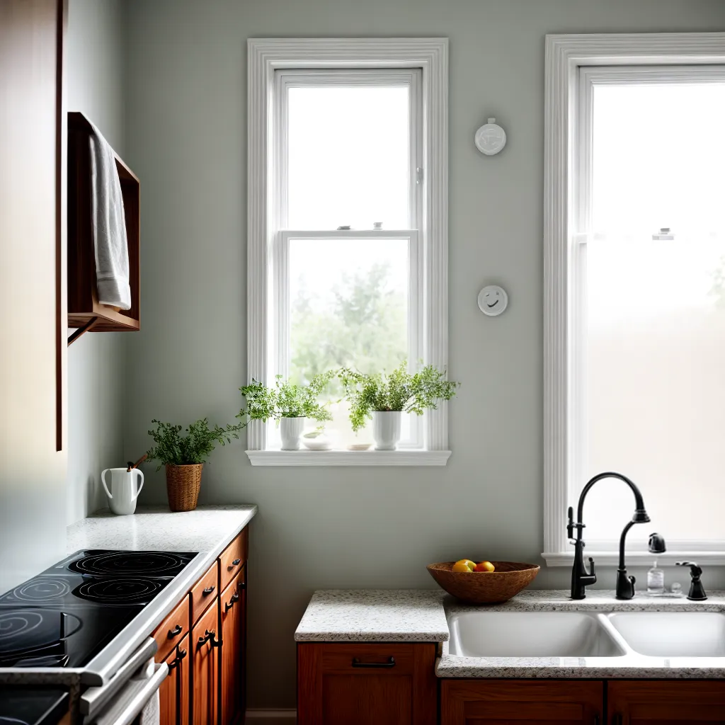 cozinha fofa cortinas elegantes