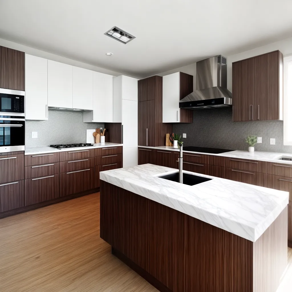 cozinha moderna porcelanato elegante