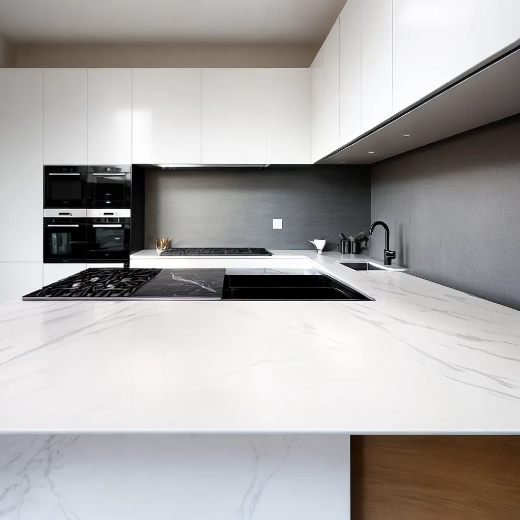 cozinha moderna bancada marmore utensilios