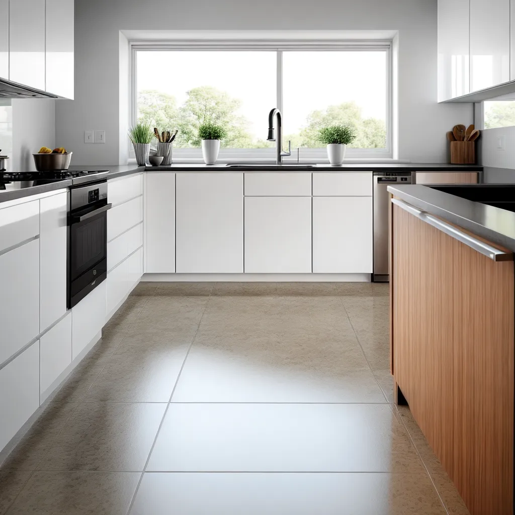 cozinha moderna branca porcelanato luminosidade