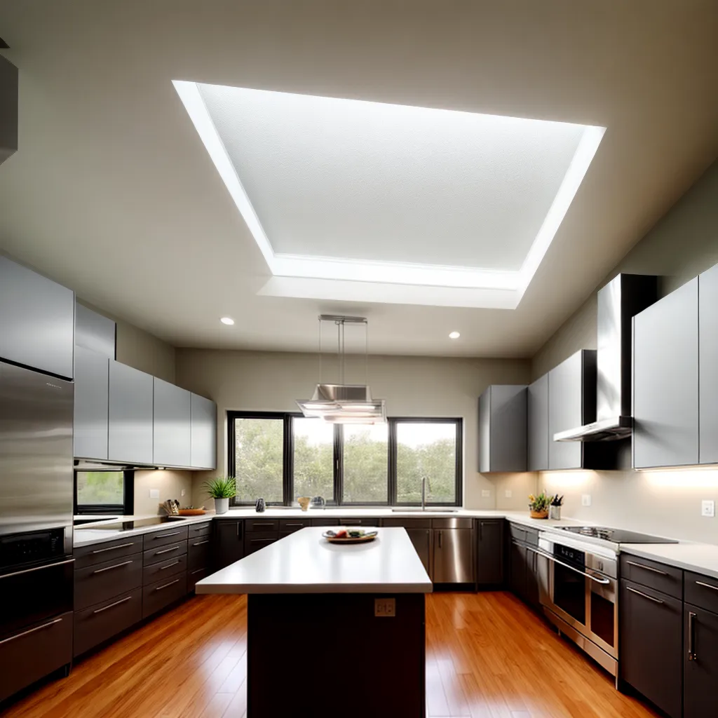 cozinha iluminada pendentes recessos janela