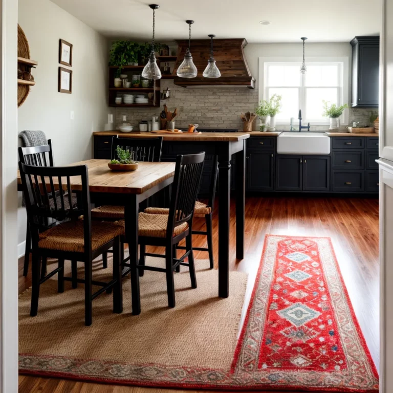 Decoração de cozinhas com tapetes e passadeiras