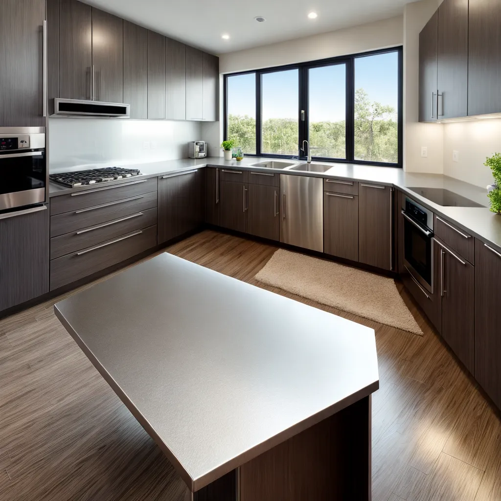 cozinha moderna inox pia limpa