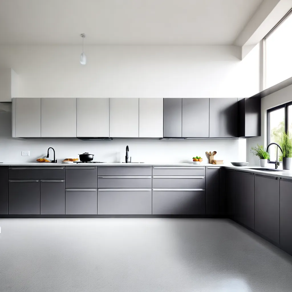 cozinha moderna piso epoxi brilhante 1