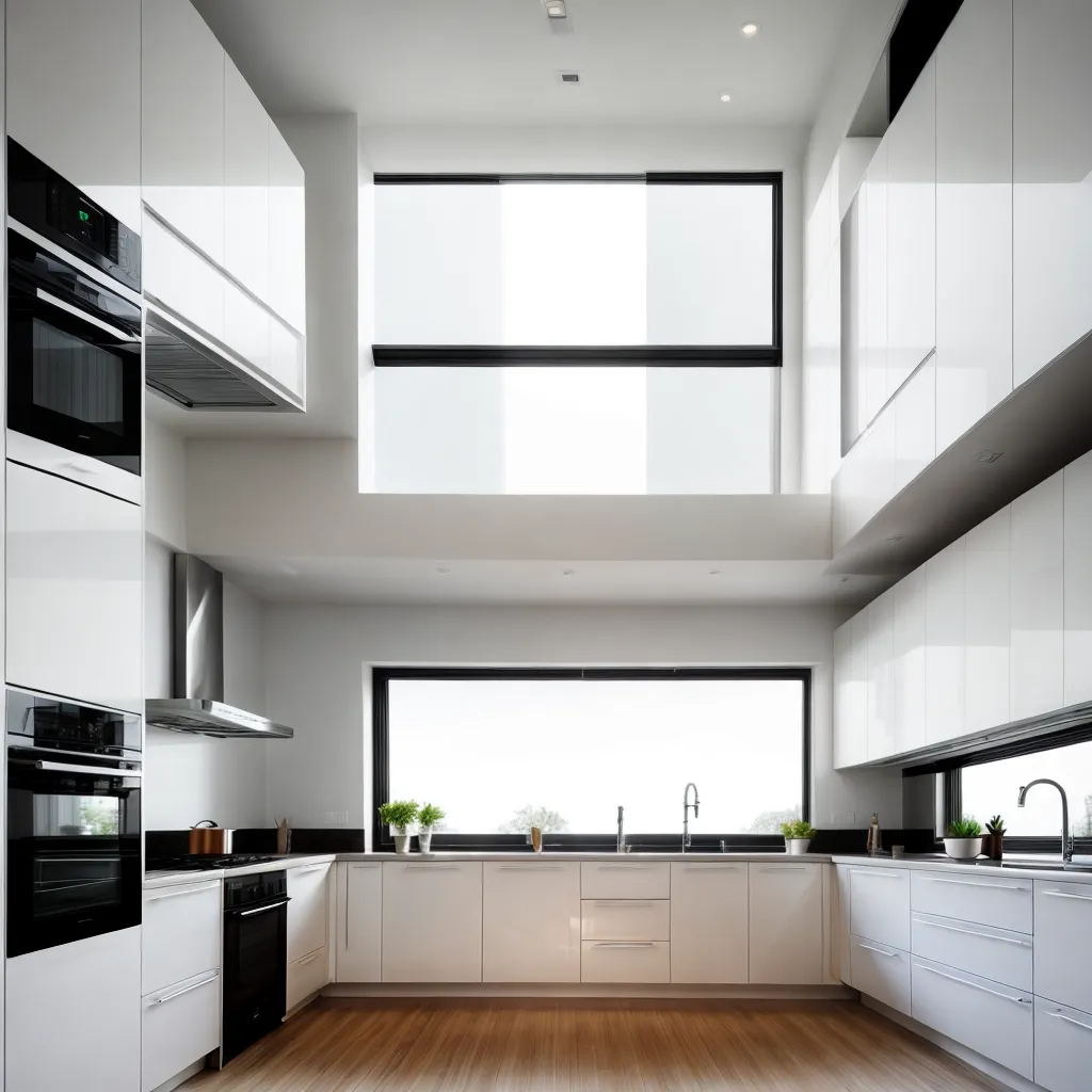 cozinha moderna luz natural vidro
