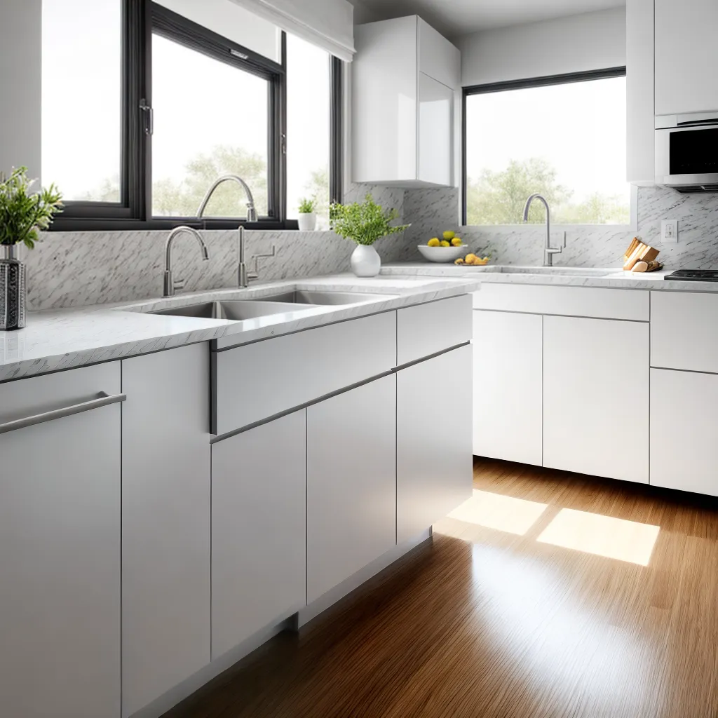 cozinha moderna pia ceramica elegante