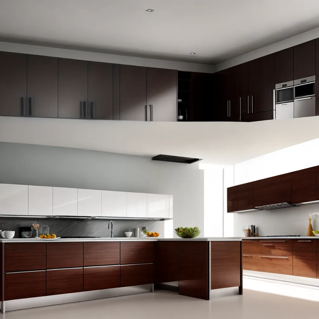 cozinha moderna armarios variedade armazenamento