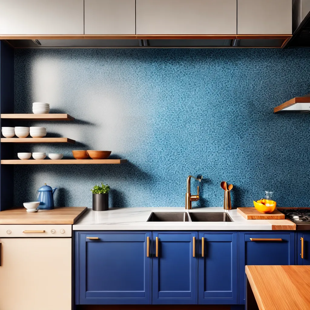 cozinha azul mediterranea tiles